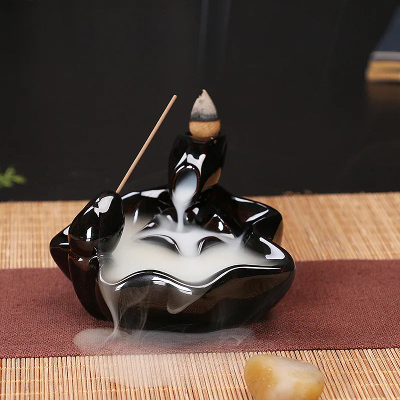 Handmade Cermaic Insence Waterfall